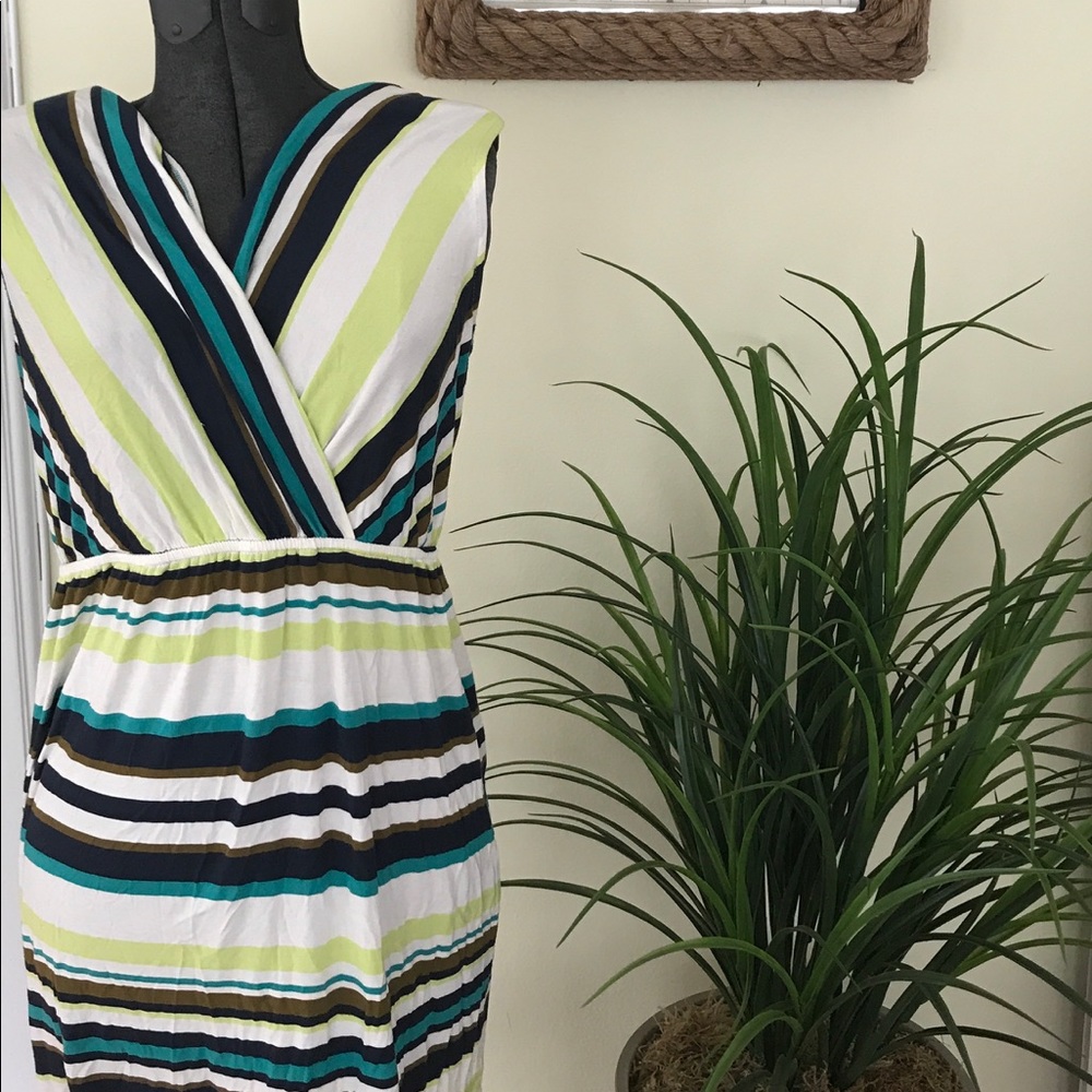 Stripped Tank T-Shirt Dress